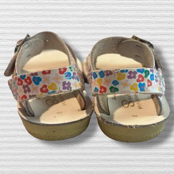 Saltwater Sandals Sun San Surfer - Floral - Play Condition Size 6 - Picture 7 of 9